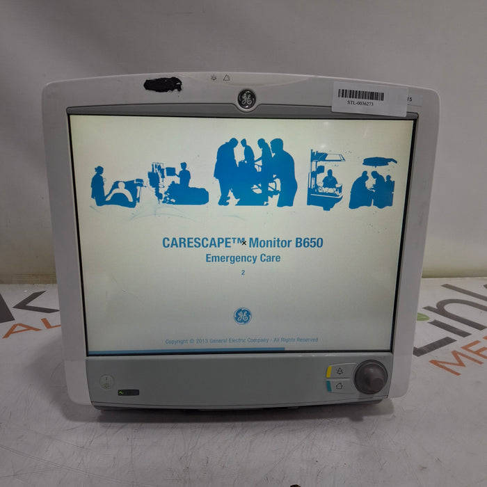 GE Healthcare Carescape B650 Emergency Care Patient Monitor