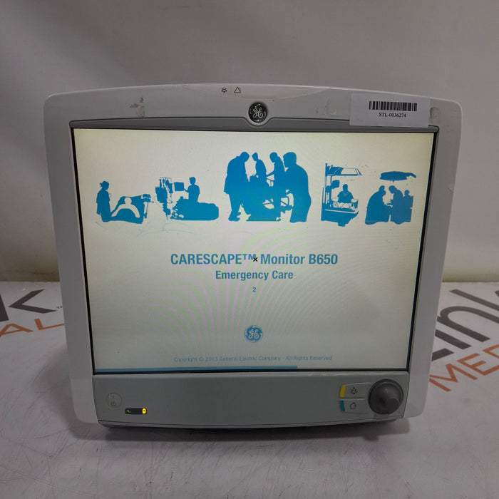GE Healthcare GE Healthcare Carescape B650 Emergency Care Patient Monitor Patient Monitors reLink Medical