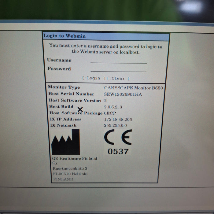 GE Healthcare GE Healthcare Carescape B650 Emergency Care Patient Monitor Patient Monitors reLink Medical