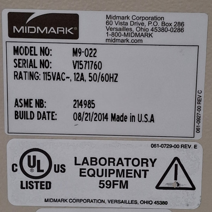 Midmark Midmark Ritter M9-022 UltraClave Autoclave Sterilizer Sterilizers & Autoclaves reLink Medical
