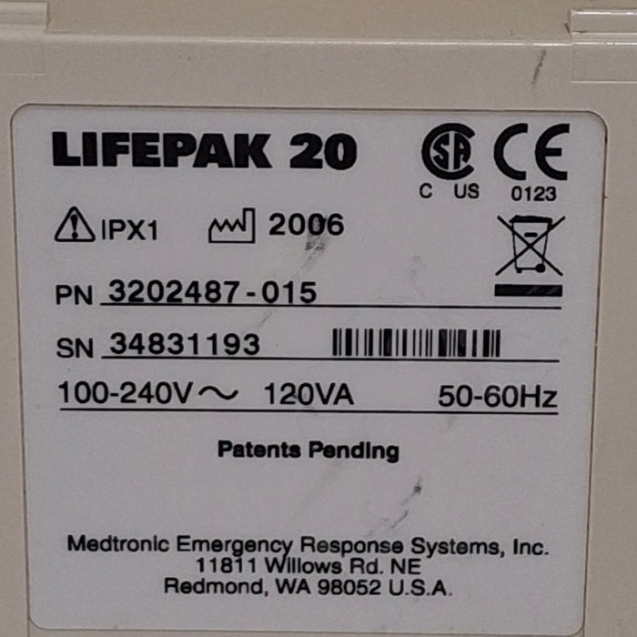 Physio-Control Physio-Control LifePak 20 Defibrillator Defibrillators reLink Medical