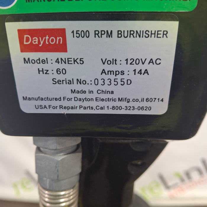 Dayton 4NEK5 1500 RPM Floor Burnisher