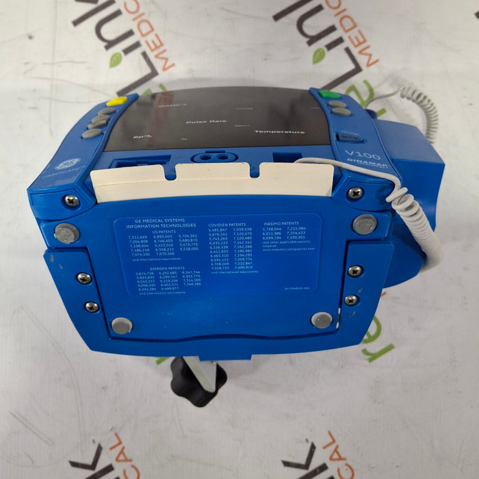 GE Healthcare Dinamap V100 - NIBP, SpO2, Temp Vital Signs Monitor