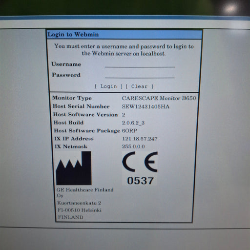GE Healthcare GE Healthcare Carescape B650 Anesthesia Care Patient Monitor Patient Monitors reLink Medical