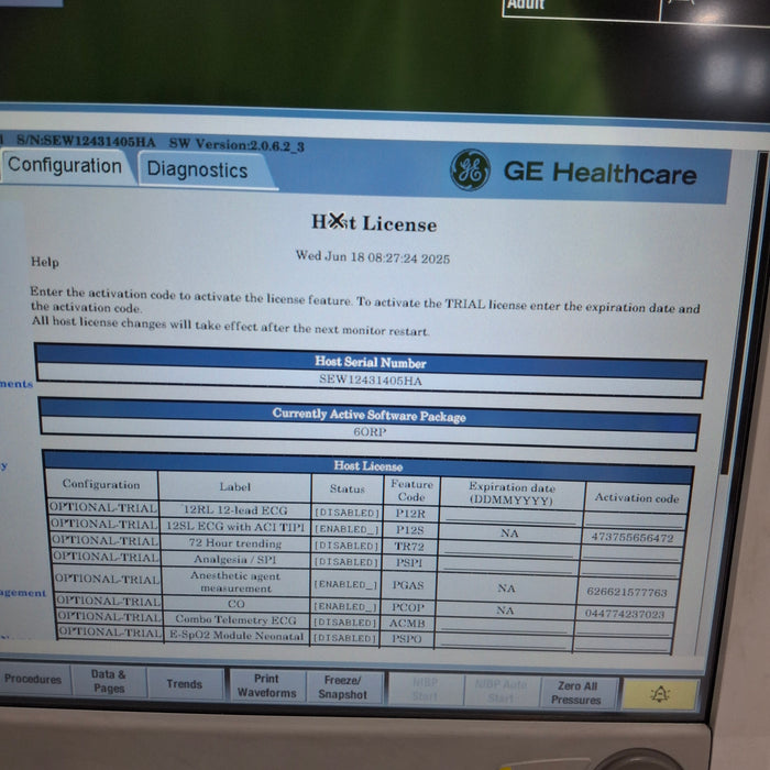 GE Healthcare GE Healthcare Carescape B650 Anesthesia Care Patient Monitor Patient Monitors reLink Medical