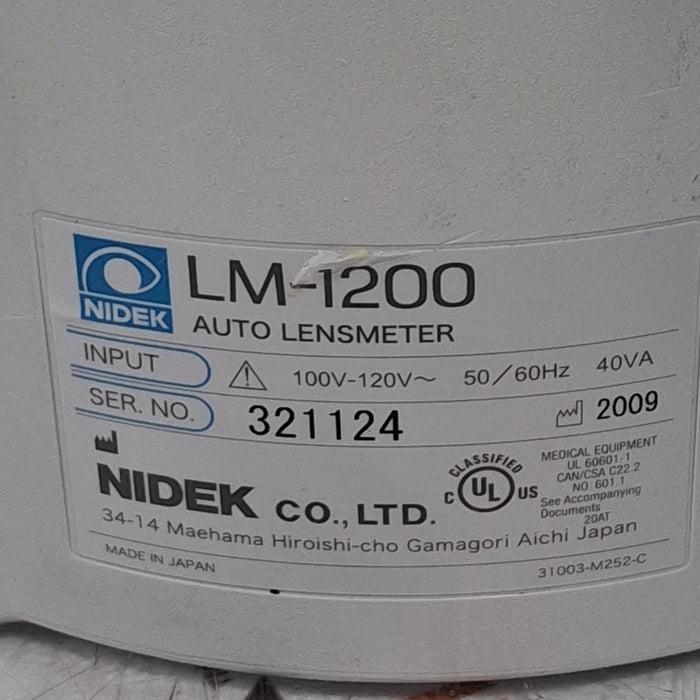 Nidek Nidek LM-1200 Auto Lensmeter Ophthalmology reLink Medical