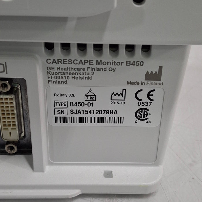 GE Healthcare GE Healthcare Carescape B450 Patient Monitor Patient Monitors reLink Medical