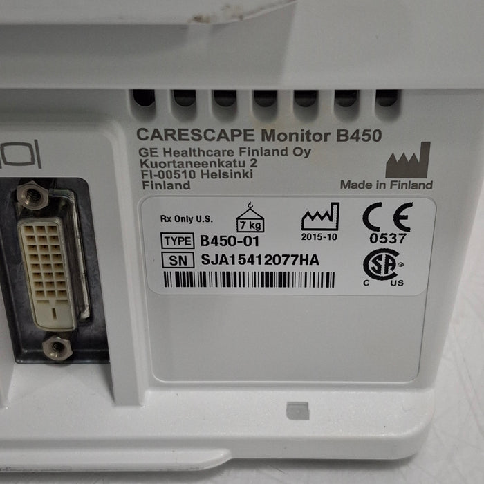 GE Healthcare GE Healthcare Carescape B450 Patient Monitor Patient Monitors reLink Medical