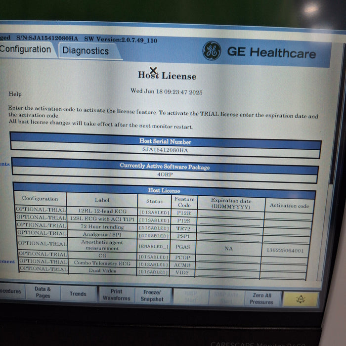 GE Healthcare GE Healthcare Carescape B450 Patient Monitor Patient Monitors reLink Medical
