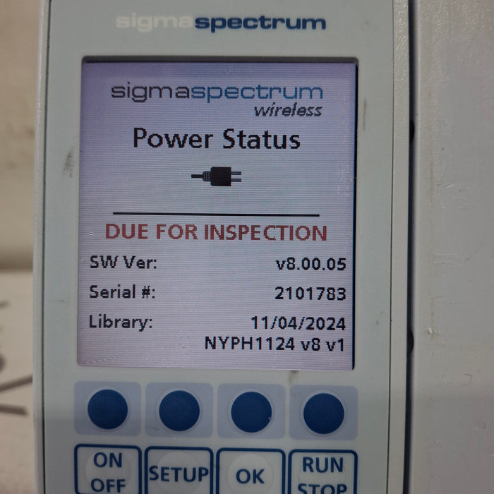 Baxter Baxter Sigma Spectrum 8.00.05 w/o Battery Infusion Pump Infusion Pump reLink Medical