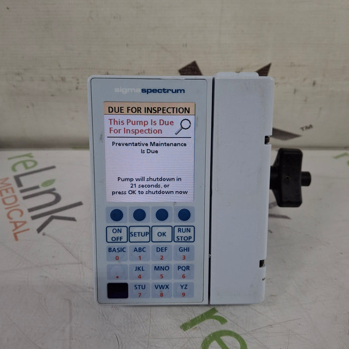 Baxter Baxter Sigma Spectrum 8.00.05 w/o Battery Infusion Pump Infusion Pump reLink Medical