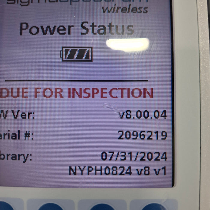 Baxter Baxter Sigma Spectrum 8.00.04 w/o Battery Infusion Pump Infusion Pump reLink Medical
