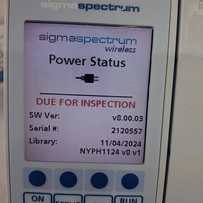 Baxter Sigma Spectrum 8.00.03 w/o Battery Infusion Pump