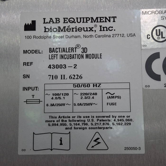 BioMerieux BioMerieux BacT/Alert 3D Microbial Analyzing System Clinical Lab reLink Medical