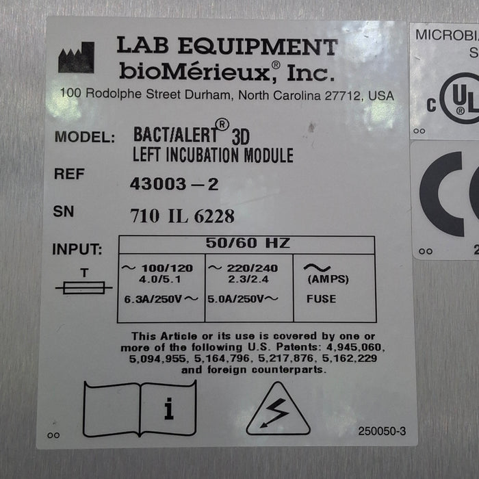 BioMerieux BioMerieux BacT/Alert 3D Microbial Analyzing System Clinical Lab reLink Medical