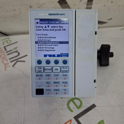 Baxter Baxter Sigma Spectrum 8.00.04 w/o Battery Infusion Pump Infusion Pump reLink Medical