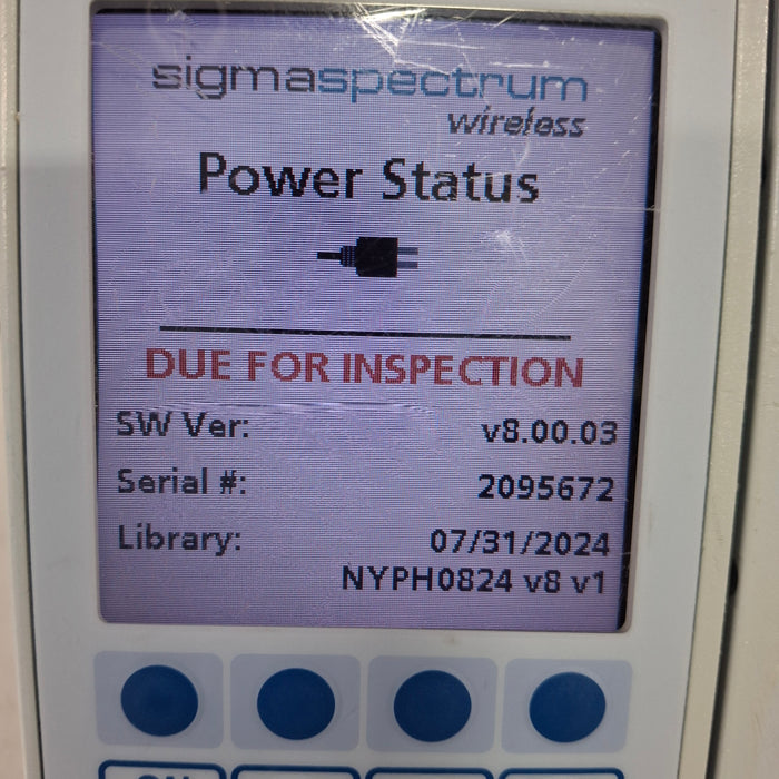 Baxter Baxter Sigma Spectrum 8.00.03 w/o Battery Infusion Pump Infusion Pump reLink Medical