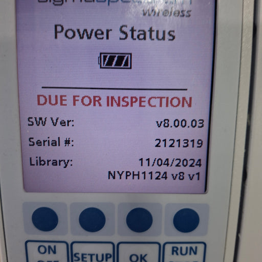 Baxter Baxter Sigma Spectrum 8.00.03 w/o Battery Infusion Pump Infusion Pump reLink Medical