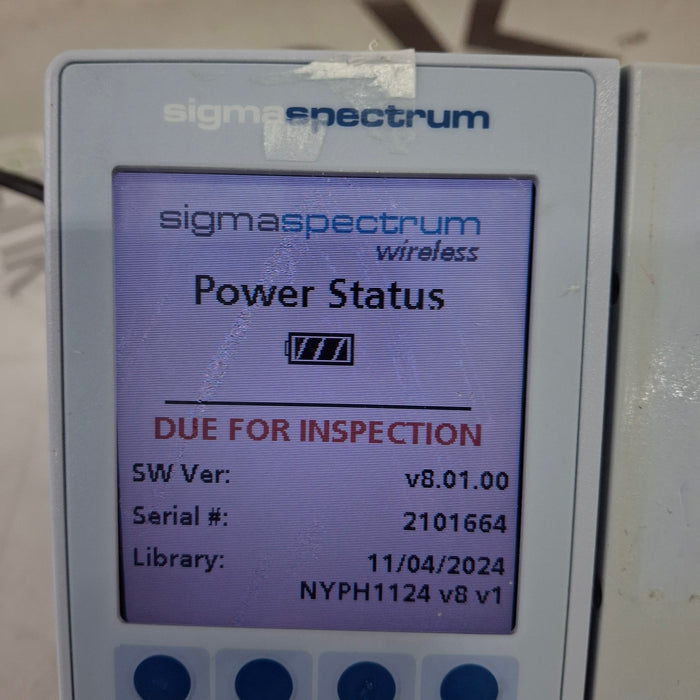 Baxter Baxter Sigma Spectrum 8.01.00 w/o Battery Infusion Pump Infusion Pump reLink Medical