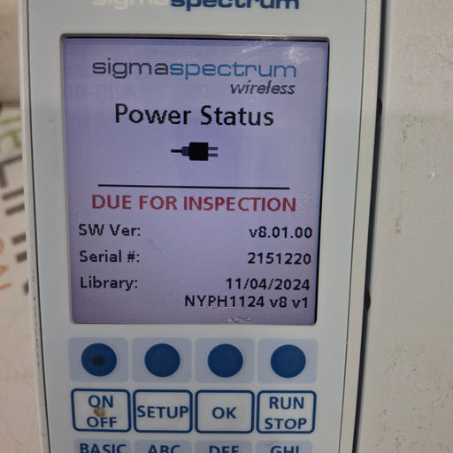 Baxter Baxter Sigma Spectrum 8.01.00 w/o Battery Infusion Pump Infusion Pump reLink Medical