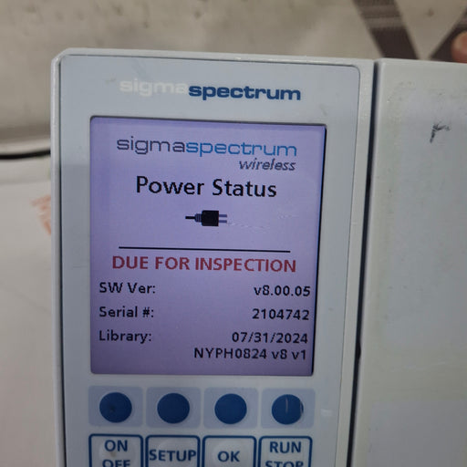 Baxter Baxter Sigma Spectrum 8.00.05 w/o Battery Infusion Pump Infusion Pump reLink Medical