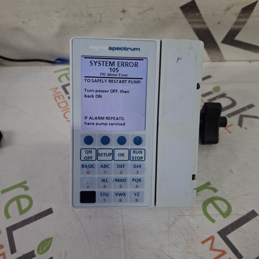 Baxter Baxter Sigma Spectrum 8.00.05 w/o Battery Infusion Pump Infusion Pump reLink Medical
