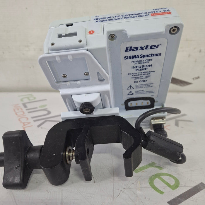 Baxter Baxter Sigma Spectrum 8.00.04 w/o Battery Infusion Pump Infusion Pump reLink Medical