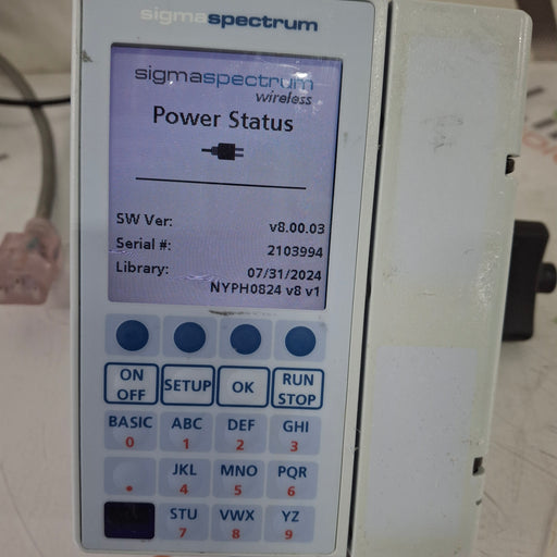 Baxter Baxter Sigma Spectrum 8.00.03 w/o Battery Infusion Pump Infusion Pump reLink Medical