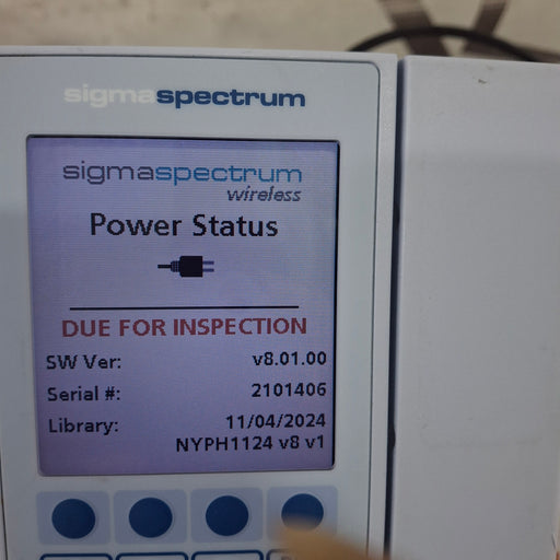 Baxter Baxter Sigma Spectrum 8.01.00 w/o Battery Infusion Pump Infusion Pump reLink Medical