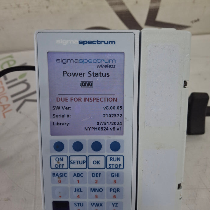 Baxter Baxter Sigma Spectrum 8.00.05 w/o Battery Infusion Pump Infusion Pump reLink Medical