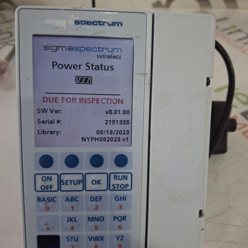 Baxter Baxter Sigma Spectrum 8.01.00 w/o Battery Infusion Pump Infusion Pump reLink Medical