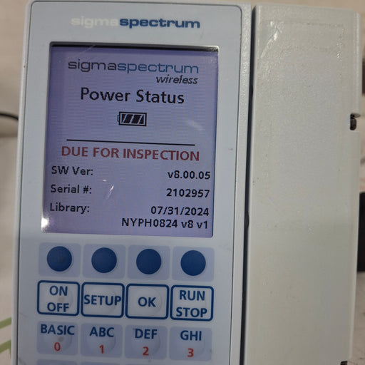 Baxter Baxter Sigma Spectrum 8.00.05 w/o Battery Infusion Pump Infusion Pump reLink Medical
