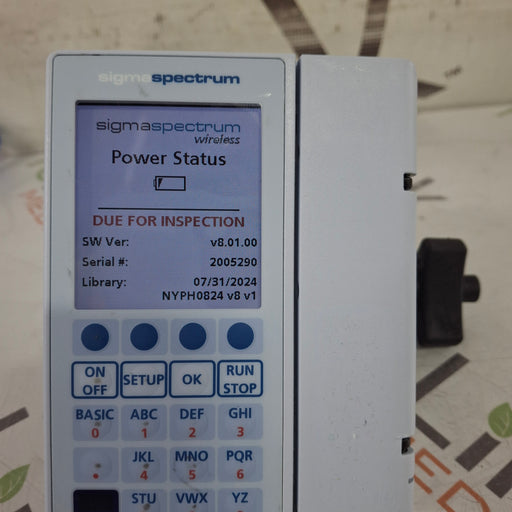 Baxter Baxter Sigma Spectrum 8.01.00 w/o Battery Infusion Pump Infusion Pump reLink Medical
