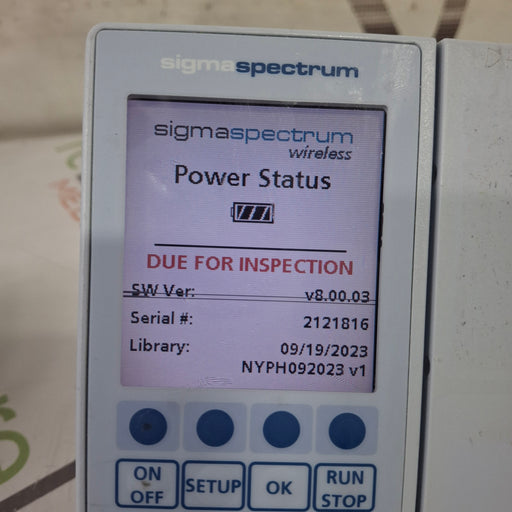 Baxter Baxter Sigma Spectrum 8.00.03 w/o Battery Infusion Pump Infusion Pump reLink Medical