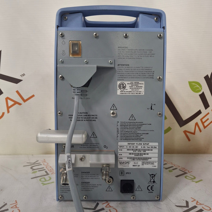 Viasys Healthcare Viasys Healthcare Infant Flow SiPAP Ventilator Respiratory reLink Medical