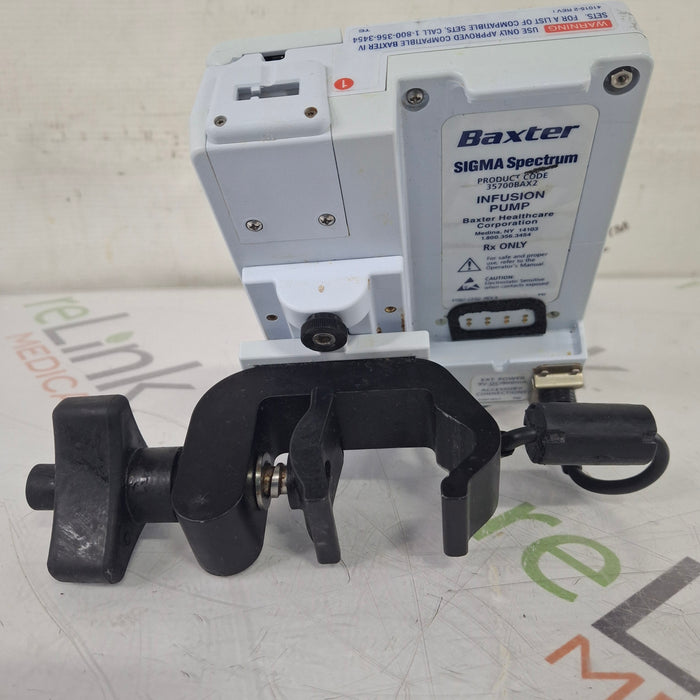 Baxter Baxter Sigma Spectrum 8.01.00 w/o Battery Infusion Pump Infusion Pump reLink Medical