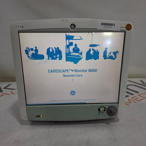 GE Healthcare GE Healthcare Carescape B650 Neonatal Care Patient Monitor Patient Monitors reLink Medical