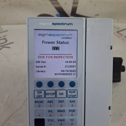Baxter Baxter Sigma Spectrum 8.00.03 w/o Battery Infusion Pump Infusion Pump reLink Medical