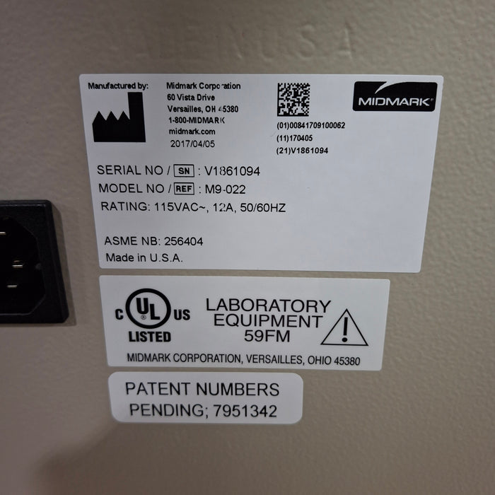 Midmark Ritter M9-022 UltraClave Autoclave Sterilizer