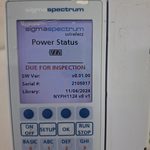 Baxter Baxter Sigma Spectrum 8.01.00 w/o Battery Infusion Pump Infusion Pump reLink Medical