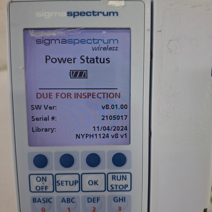 Baxter Baxter Sigma Spectrum 8.01.00 w/o Battery Infusion Pump Infusion Pump reLink Medical