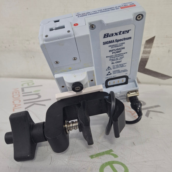 Baxter Baxter Sigma Spectrum 8.01.00 w/o Battery Infusion Pump Infusion Pump reLink Medical