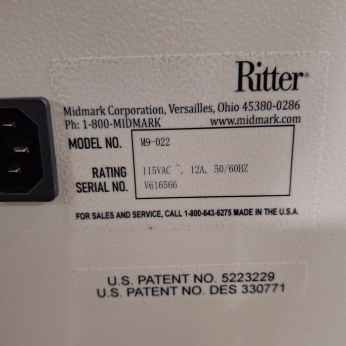 Midmark Ritter M9-022 UltraClave Autoclave Sterilizer