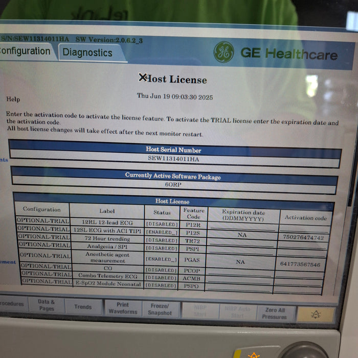 GE Healthcare GE Healthcare Carescape B650 Anesthesia Care Patient Monitor Patient Monitors reLink Medical