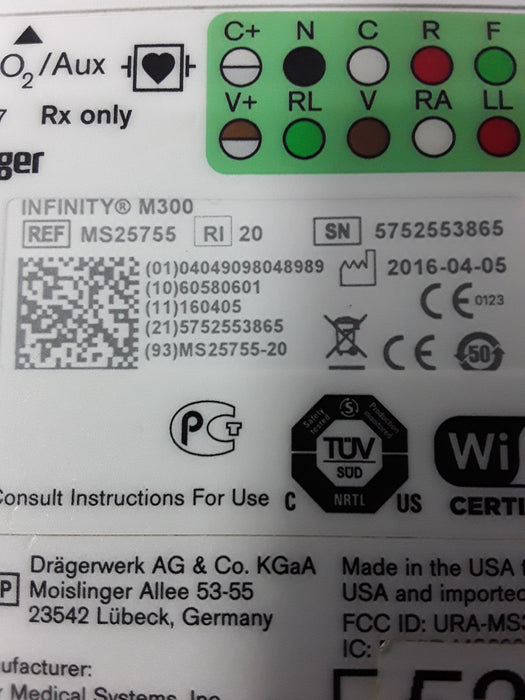 Draeger Medical Draeger Medical Infinity M300 Patient Monitor Patient Monitors reLink Medical