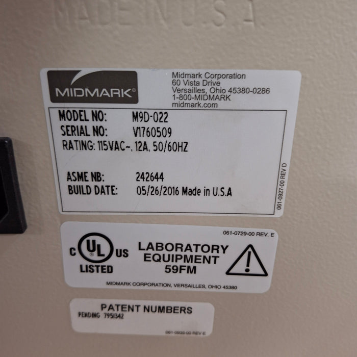 Midmark Midmark M9D Autoclave Sterilizer Sterilizers & Autoclaves reLink Medical