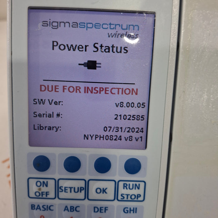 Baxter Baxter Sigma Spectrum 8.00.05 w/o Battery Infusion Pump Infusion Pumps reLink Medical