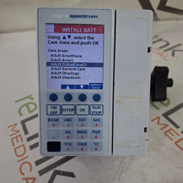 Baxter Sigma Spectrum 8.01.00 w/o Battery Infusion Pump