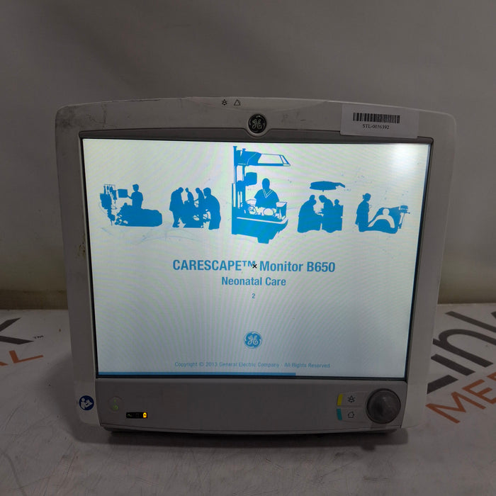 GE Healthcare Carescape B650 Neonatal Care Patient Monitor