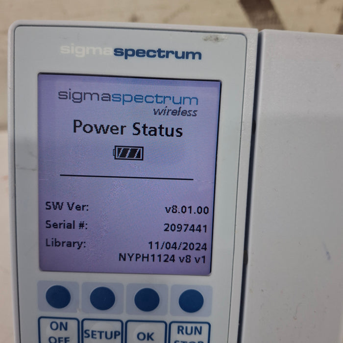 Baxter Sigma Spectrum 8.01.00 w/o Battery Infusion Pump